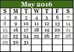 May 2016 Calendar