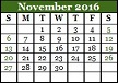 November 2016 Calendar