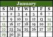 January 2017 Calendar