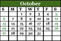 October 2024 Calendar