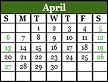 April 2025 Calendar